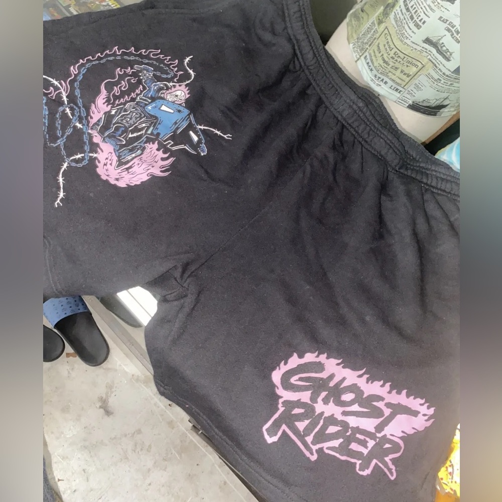 Warren Lotas Ghost Rider shorts